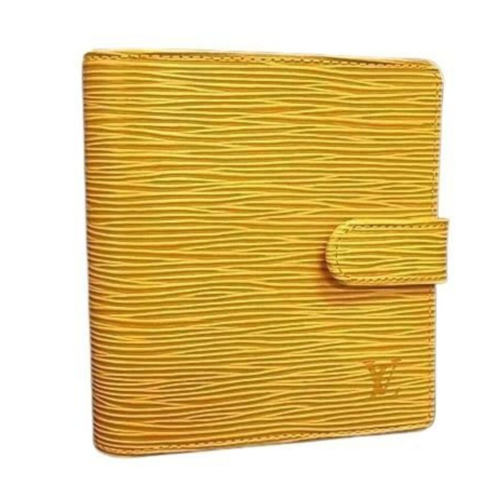 LOUIS VUITTON Louis Vuitton Bi-fold Wallet Epi Portefeuille Compact M63559 Ta...